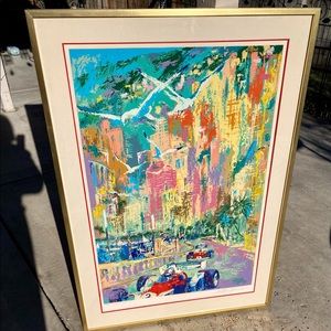 LeRoy Neiman's - "Grand Prix de Monaco"
Gold Framed Serigraph